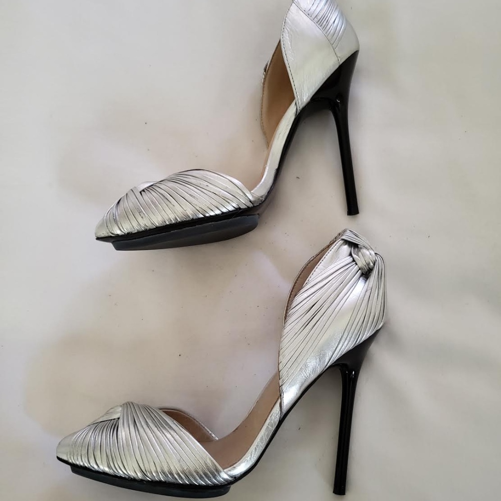 Silver LAMB heels